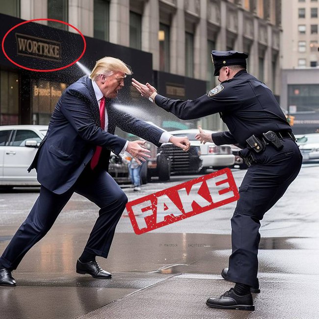 Sự thật về bức ảnh cựu TT Trump bị bắt giữ: Công nghệ Deepfake giỏi đánh lừa tới đâu vẫn lộ sơ hở - Ảnh 2.