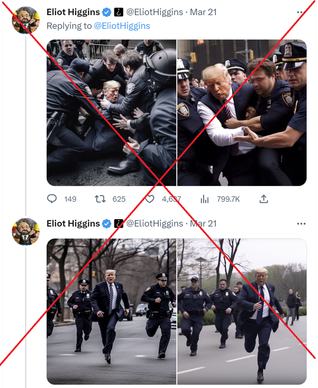 Sự thật về bức ảnh cựu TT Trump bị bắt giữ: Công nghệ Deepfake giỏi đánh lừa tới đâu vẫn lộ sơ hở - Ảnh 1.