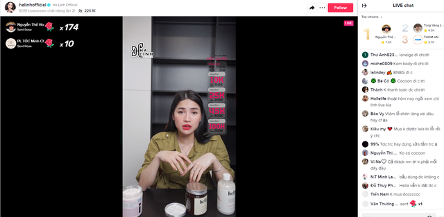 Chiến thần Hà Linh xô đổ kỷ lục bán hàng trên nền tảng livestream tiktok của chính mình: 10 phút có hơn 287k mắt xem, rất nhiều sản phẩm đã bán hết trong nháy mắt - Ảnh 3.