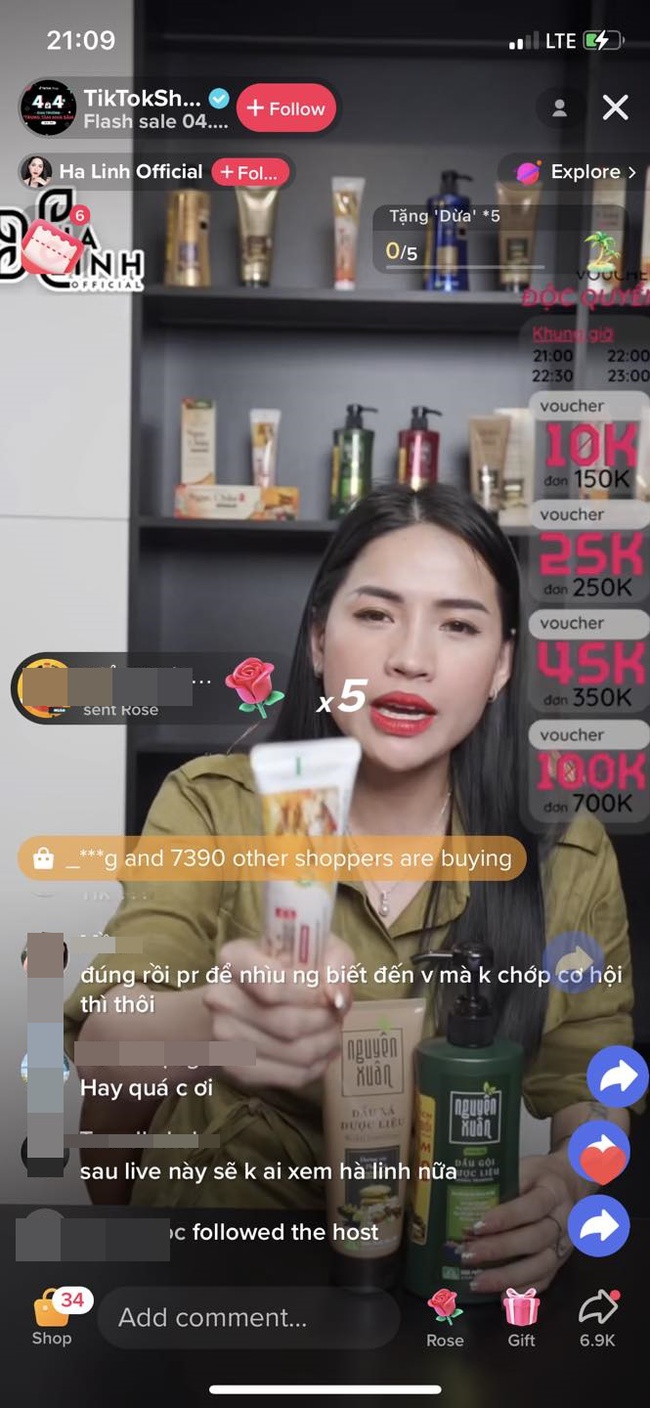 Võ Hà Linh livestream bán dầu gội giá gây sốc: Ai đang được hưởng lợi nhiều nhất từ vụ này? - Ảnh 1.