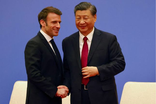 Cùng thăm Trung Quốc, Tổng thống Pháp và lãnh đạo châu Âu được đối xử khác xa - Ảnh 1.