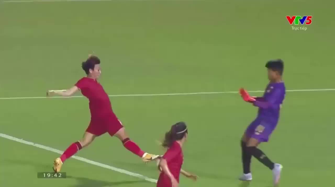 Highlights ĐT nữ Việt Nam 2-0 Myanmar: Thanh Nhã lập siêu phẩm, HCV thứ 4 liên tiếp