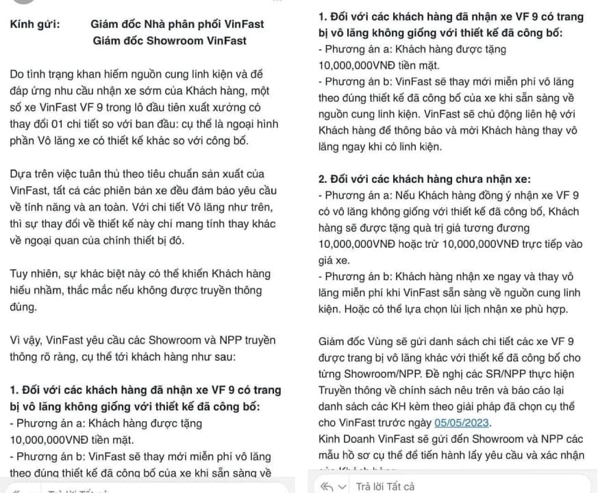 Thiếu nguồn cung linh kiện và để kịp giao xe, VinFast VF9 lên phương án sử dụng chung vô lăng với VF8 - Ảnh 2.