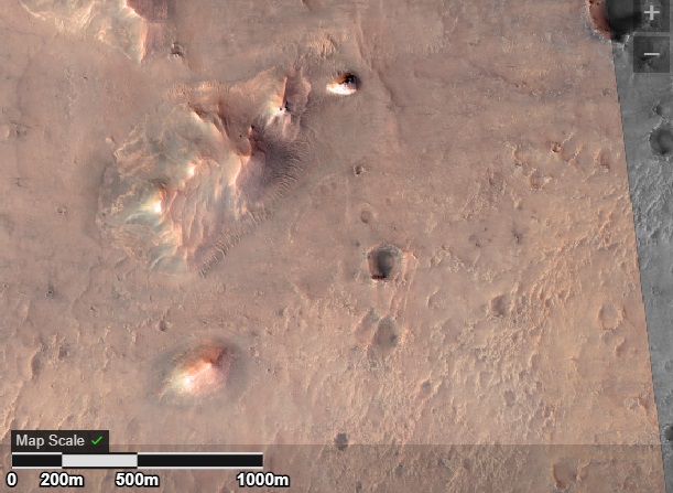 Tàu thăm dò NASA gửi hình ảnh đầu tiên về miệng núi lửa Belva trên Sao Hỏa - Ảnh 2.