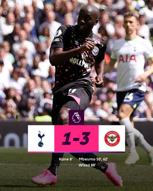 Harry Kane ghi siêu phẩm, Tottenham vẫn thua bạc nhược trước Brentford - Ảnh 2.