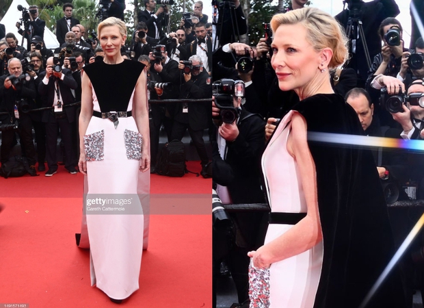 Thảm đỏ LHP Cannes 2023 ngày 4: Thang Duy đẹp tựa công chúa, Natalie Portman - Cate Blanchett nổi bật không kém cạnh - Ảnh 4.