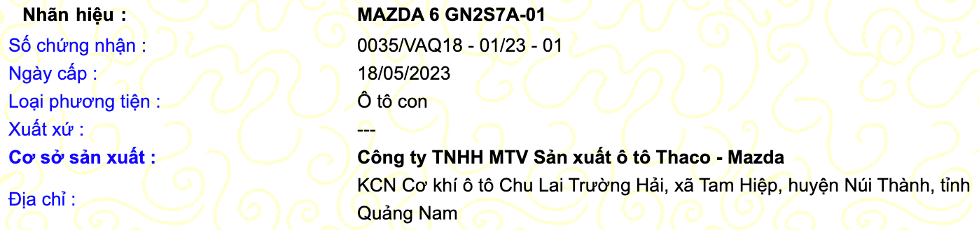 Xuất hiện thông tin về Mazda6 2023 tại Việt Nam: Tiêu chuẩn hoá trang bị cao cấp - Ảnh 1.