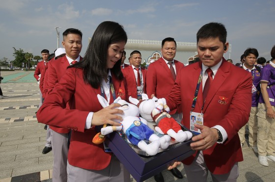 Lễ thượng cờ xúc động của đoàn thể thao Việt Nam ở SEA Games 32 - Ảnh 8.