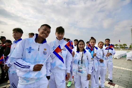 Lễ thượng cờ xúc động của đoàn thể thao Việt Nam ở SEA Games 32 - Ảnh 7.