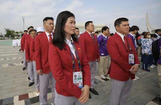 Lễ thượng cờ xúc động của đoàn thể thao Việt Nam ở SEA Games 32 - Ảnh 6.