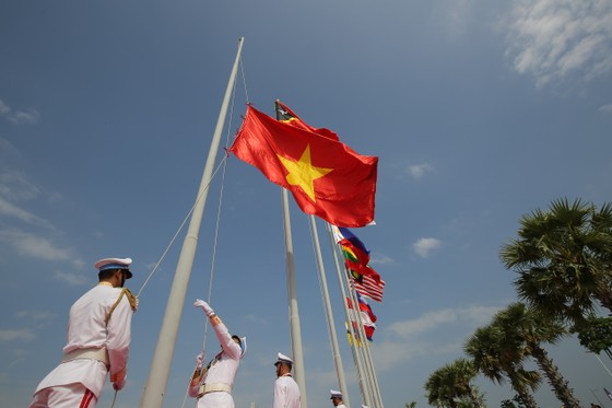 Lễ thượng cờ xúc động của đoàn thể thao Việt Nam ở SEA Games 32 - Ảnh 5.