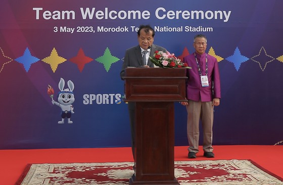 Lễ thượng cờ xúc động của đoàn thể thao Việt Nam ở SEA Games 32 - Ảnh 4.