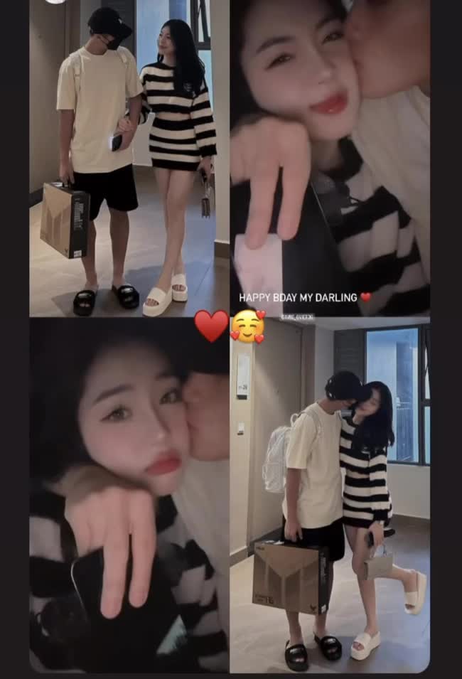 Tiền đạo U22 Việt Nam được bạn gái hotgirl chúc mừng sinh nhật đầy ngọt ngào, công khai ảnh thân mật - Ảnh 1. Tiền đạo U22 Việt Nam được bạn gái hotgirl chúc mừng sinh nhật đầy ngọt ngào, công khai ảnh thân mật - Ảnh 1.