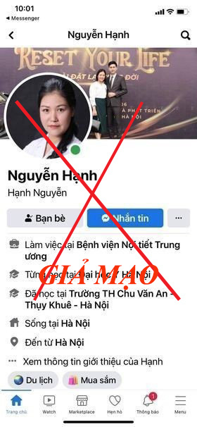 Mạo danh bệnh viện, bác sĩ trên các nền tảng mạng xã hội để lừa người bệnh - Ảnh 3.