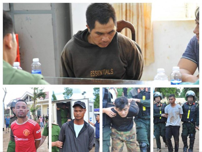 Hình ảnh về nhóm nghi phạm nổ súng tấn công trụ sở công an xã ở Đắk Lắk - Ảnh 1.