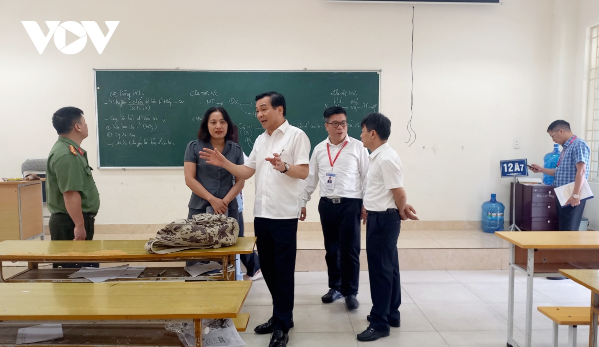 Bộ GD-ĐT kiểm tra công tác thi THPT quốc gia 2023 tại Quảng Ninh - Ảnh 2. Bộ GD-ĐT kiểm tra công tác thi THPT quốc gia 2023 tại Quảng Ninh - Ảnh 2.