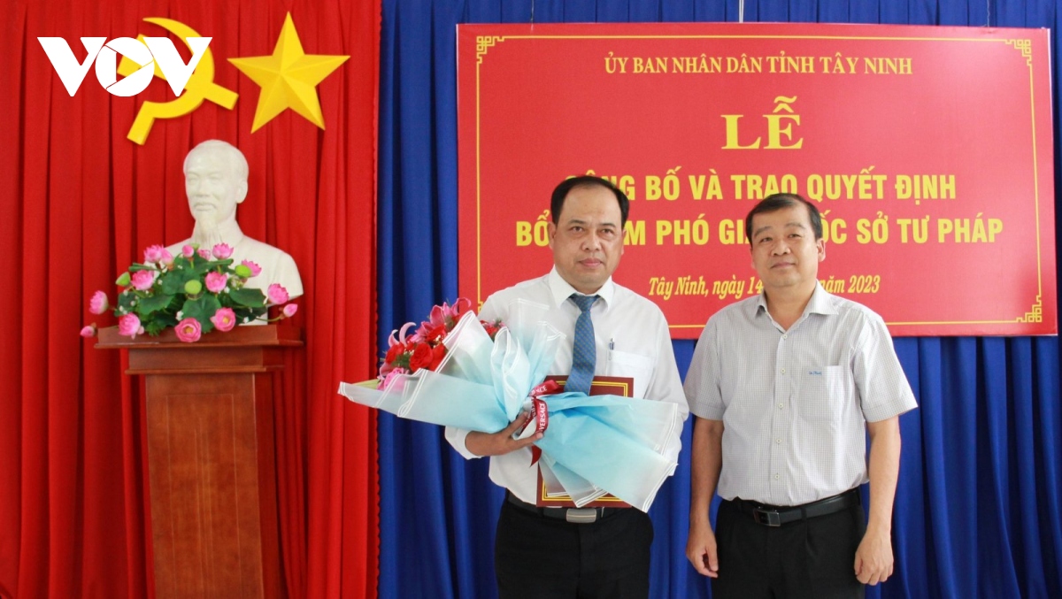 Ông Nguyễn Minh Vũ làm Phó Giám đốc Sở Tư pháp Tây Ninh - Ảnh 1. Ông Nguyễn Minh Vũ làm Phó Giám đốc Sở Tư pháp Tây Ninh - Ảnh 1.