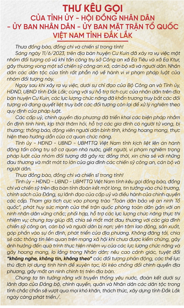 Vụ nổ súng ở Đắk Lắk: Kẻ cầm đầu là ai? Có bao nhiêu đối tượng? - Ảnh 9.