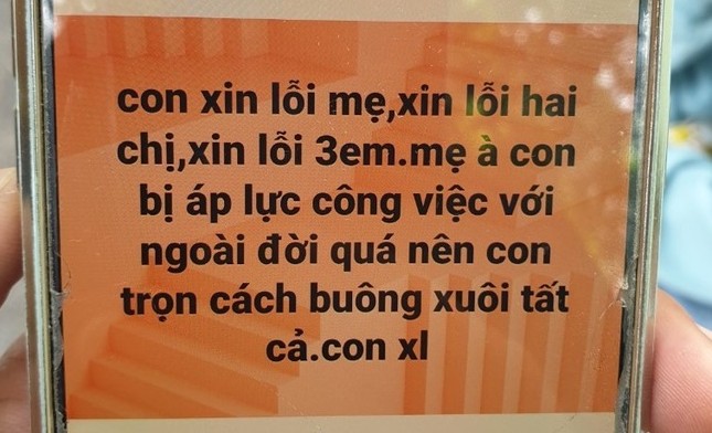 Lên mạng viết xin lỗi gia đình, nam thanh niên tự tử dưới trụ điện cao thế - Ảnh 2.