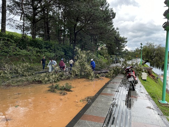 Đà Lạt: Nhiều khu vực bị ngập sau trận mưa lớn - Ảnh 4.