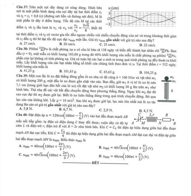 Gợi ý lời giải môn Vật lý kỳ thi tốt nghiệp THPT năm 2023 - Ảnh 14.