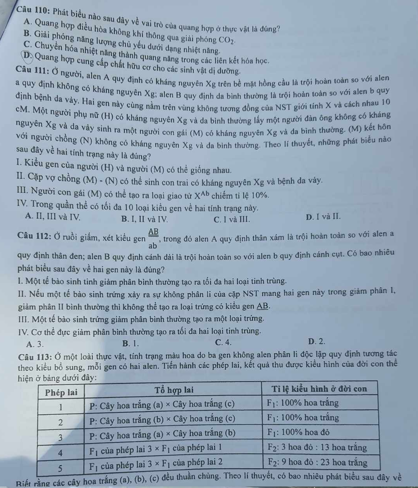 Đề thi và gợi ý lời giải môn Sinh học tốt nghiệp THPT năm 2023 - Ảnh 6.