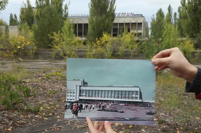 Ảnh hiếm tại vùng thảm họa hạt nhân Chernobyl sau gần 40 năm bị bỏ hoang - Ảnh 1.