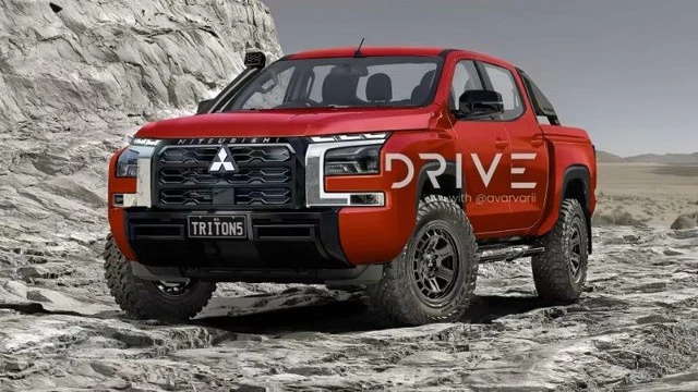 Xem trước Mitsubishi Triton 2024 sẽ ra mắt tháng sau: Lớn hơn, dễ có bản chạy điện