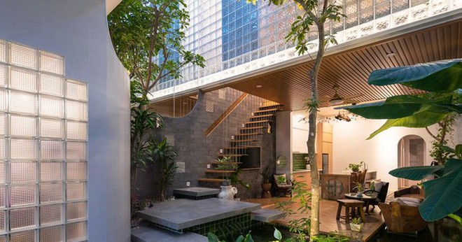 Độc lạ bên trong ngôi nhà dùng kính thay gạch, có 5 khu vườn - Ảnh 24.