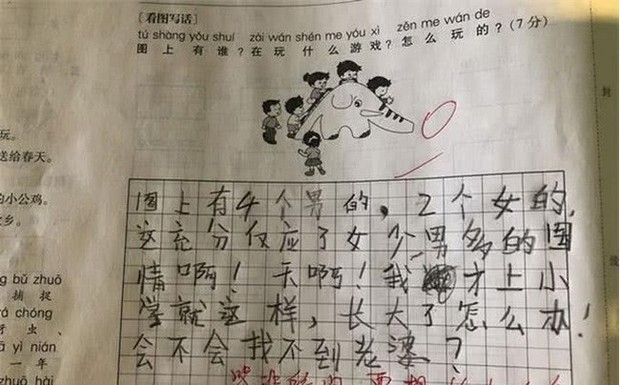 Học sinh tiểu học viết văn miêu tả, cô giáo đọc xong cho 0 điểm còn dân mạng cười ngặt nghẽo bảo: Cháu này lo xa quá - Ảnh 1.