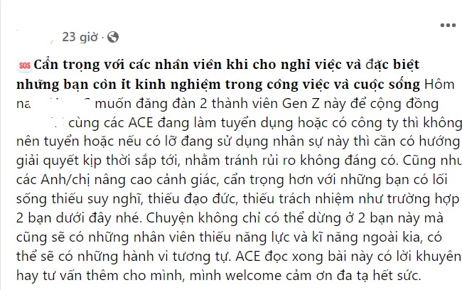 Nhân viên bị công ty tố xóa dữ liệu gây thiệt hại hàng chục tỷ đồng khi đã nghỉ việc lên tiếng thế nào? - Ảnh 1.