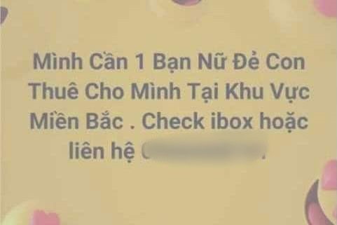 Nhận đẻ thuê bằng hình thức quan hệ trực tiếp, người phụ nữ tố bị đối tác quỵt tiền - Ảnh 1.