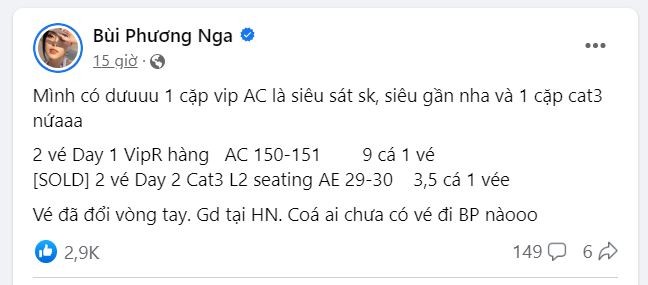 Đổ xô rao bán lỗ vé xem concert BLACKPINK tại Hà Nội - Ảnh 3.