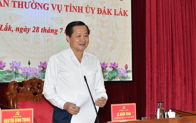 Đoàn Kiểm tra 892 của Ban Bí thư làm việc với Ban Thường vụ Tỉnh ủy Đắk Lắk - Ảnh 3.