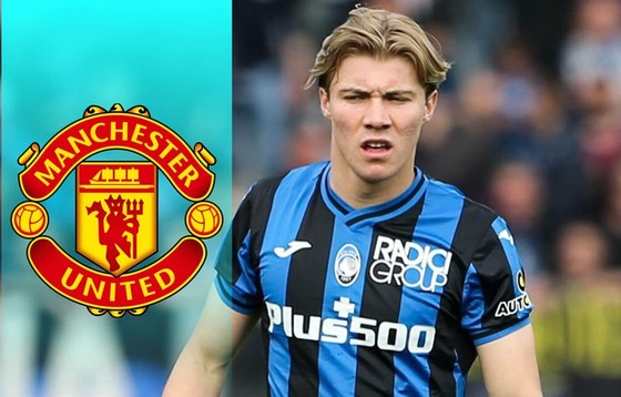 Man.United tiếp tục nỗ lực với Rasmus Hojlund - Ảnh 1.