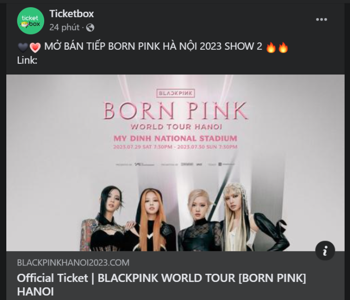 BTC công bố bán thêm vé concert BLACKPINK tối 30/7 - Ảnh 1.