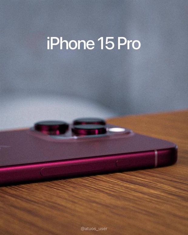 iPhone 15 Pro có thiết kế nhảy vọt sau nhiều năm, màu đỏ rượu vang sang trọng đầy hấp dẫn - Ảnh 2.