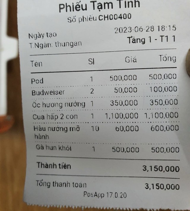 Quán phố Tạ Hiện bị xử phạt sau lùm xùm thanh niên tố bị gái lạ ‘dí bill’