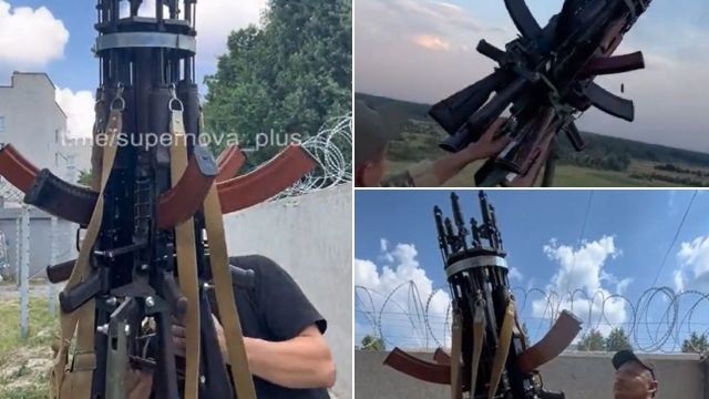 Ukraine chế tạo súng máy 6 nòng từ AK-74 - Ảnh 1.