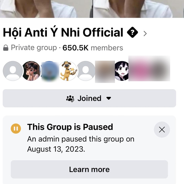 Hội antifan Hoa hậu Ý Nhi 650.000 thành viên bất ngờ khoá group giữa lúc nhạy cảm - Ảnh 1.