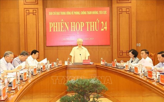 Tổng Bí thư Nguyễn Phú Trọng chủ trì họp Ban Chỉ đạo Trung ương về phòng, chống tham nhũng - Ảnh 2.