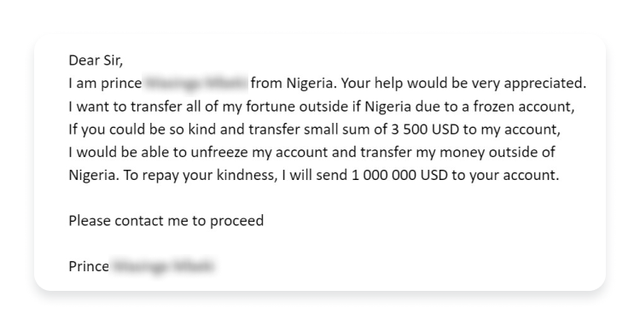 Nhận được email từ Hoàng tử Nigeria yêu cầu giúp đỡ, hứa sẽ trả công hậu hĩnh: Phải chăng bạn sắp đổi đời rồi? - Ảnh 1.