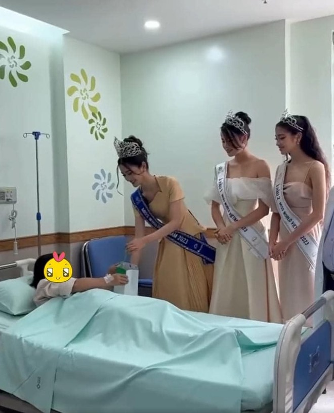 Bà Phạm Kim Dung trực tiếp lên tiếng làm rõ vụ Hoa hậu Ý Nhi đội vương miện đi từ thiện ở bệnh viện 5 sao  - Ảnh 2.