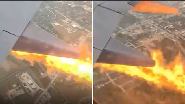 Hành khách ghi lại khoảnh khắc ám ảnh trên không: Động cơ máy bay bốc cháy đùng đùng, phi công quay đầu gấp - Ảnh 1.