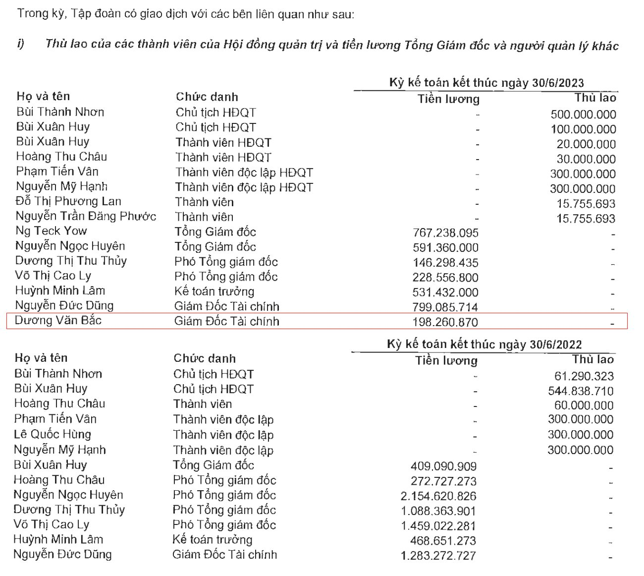 Cựu lãnh đạo Đất Xanh được đề cử làm Giám đốc Tài chính Novaland, nửa đầu năm đã được trả gần 200 triệu thù lao - Ảnh 2.