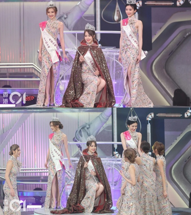 Bản sao IU đăng quang dù bị ghét nhất Hoa hậu Hong Kong (Trung Quốc), 1 người đẹp tỏ thái độ bất mãn ra mặt ngay trên sân khấu? - Ảnh 5.
