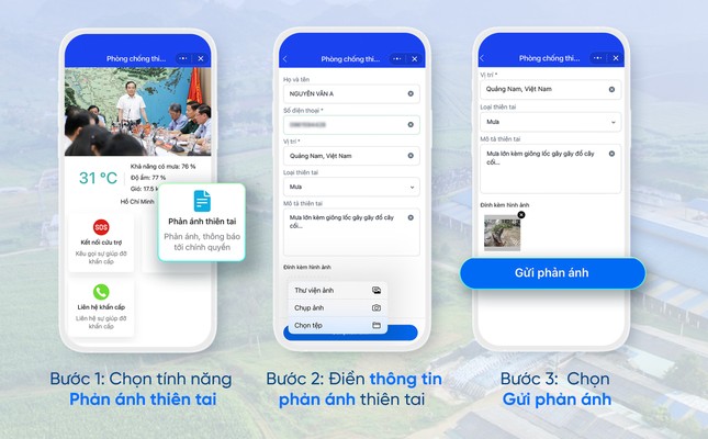 Hướng dẫn cách kêu cứu khẩn cấp qua mini app phòng chống thiên tai trên Zalo - Ảnh 3.