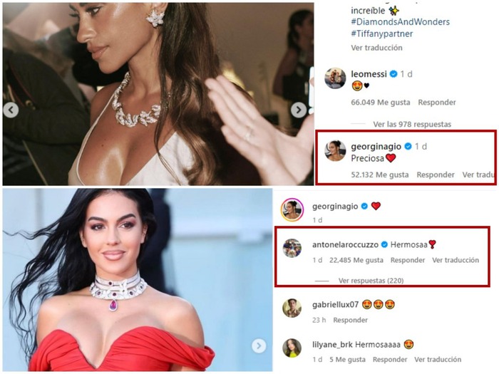 Vợ Messi quý phái dự sự kiện, bạn gái Ronaldo gây chú ý khi bình luận một từ duy nhất - Ảnh 1.