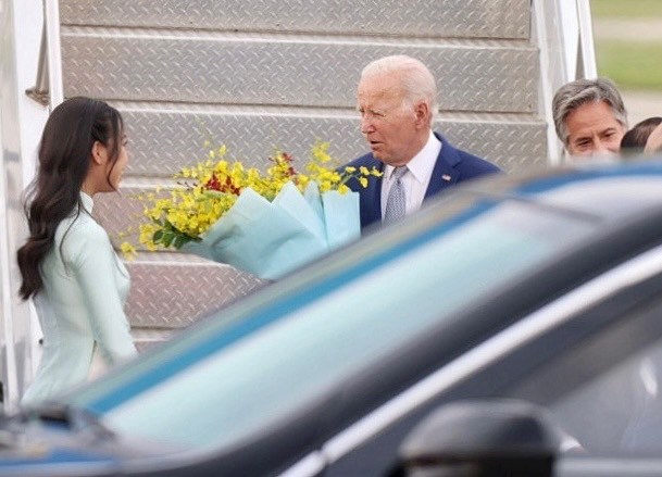 Hình ảnh Tổng thống Mỹ Joe Biden đến Hà Nội, bắt đầu chuyến thăm Việt Nam - Ảnh 5.