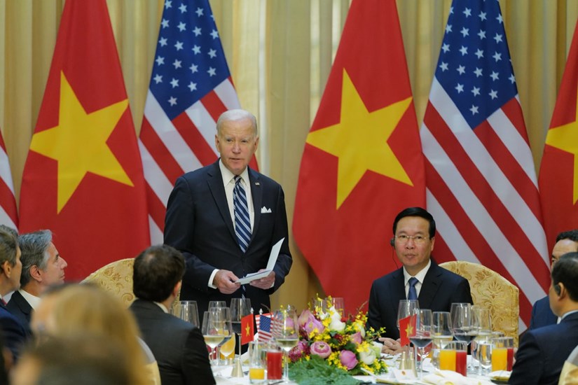 Chủ tịch nước Võ Văn Thưởng chủ trì Tiệc chiêu đãi Tổng thống Mỹ Joe Biden - Ảnh 2.